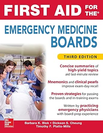 First Aid for the Emergency Medicine Boards 3rd Edition